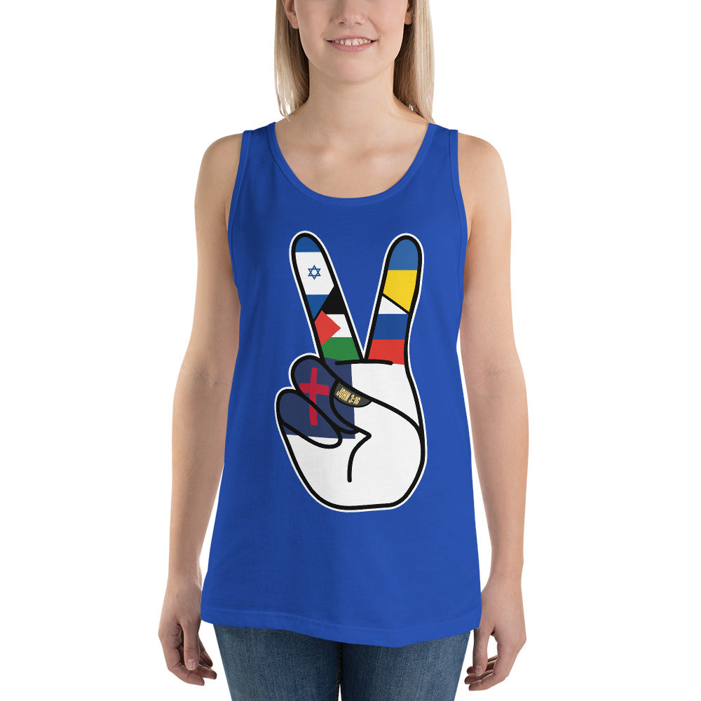 Women's Christian Flag For Peace Tank Top | best, dad, democracy, design, fabric, onlyfans, tank, top | Democracyfighterz