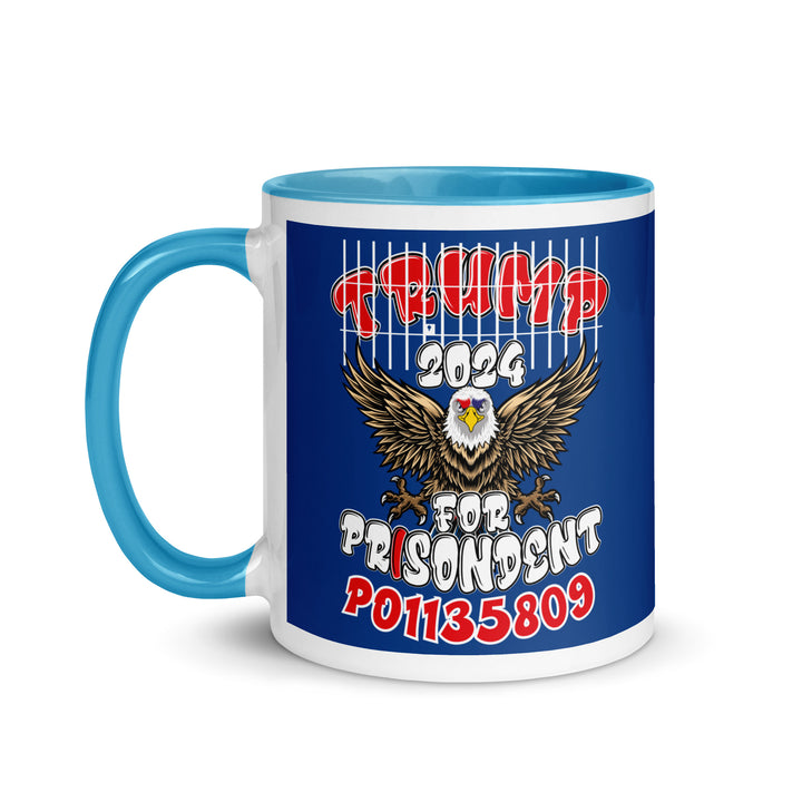 Trump 2024 For Prisodent Blue Coffee Mug | Democracyfighter